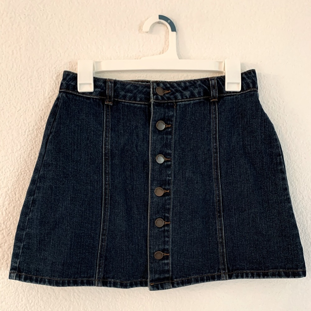 ZARA button down skirt